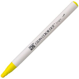 呉竹｜Kuretake ZIG クリーンカラードットシングル 蛍光イエロー TCSD-6100-110