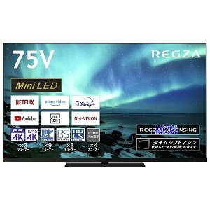 yۏ؁uȐvvz REGZAbOU ter REGZA(OU) 75Z970M [75V^ /BluetoothΉ /4KΉ /BSECS 4K`[i[ /YouTubeΉ]