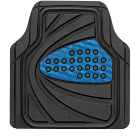BONFORM｜ボンフォーム 6449-48BL　カーマット　デザインラバーマット　リア／フロントSS兼用1枚入り　サイズ：45×48cm　カラー：ブルー ブルー 6449-48BL