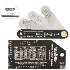 MUSIC NOMADb~[WbNm}h TRUSS ROD GAUGE & STRING ACTION GAUGE COMBO BUNDLE MN614