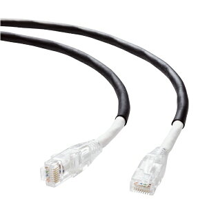 ELECOM�b�G���R�� LAN�P�[�u�� CAT6A 80m ���O�p PoE++ �Ή� ���� 10Gbps �X�g���[�g �ό� �J�E�����ɋ��� �C�[�T�l�b�g�P�[�u�� RJ45 RoHS�w�ߏ��� �u���b�N PoE�Ή� �u���b�N LD-GPAOS/BK80 [80m /�J�e�S��