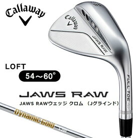 キャロウェイ｜Callaway ウェッジ ジョーズ JAWS RAW23 FT クロム 58.0°Jグラインド バンス角:10.0° 《Dynamic Gold》硬さ（Flex）：S200