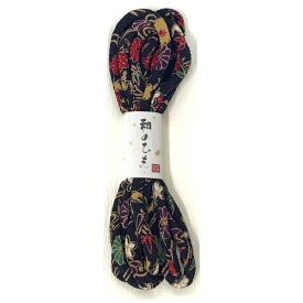 キャプテン｜CAPTAIN 和のひも ちりめん友禅 黒 CP205