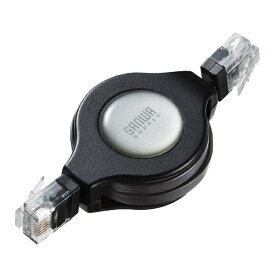 サンワサプライ｜SANWA SUPPLY LANケーブル ブラック KB-MK15BKN [1.2m /カテゴリー5e /巻き取り式]