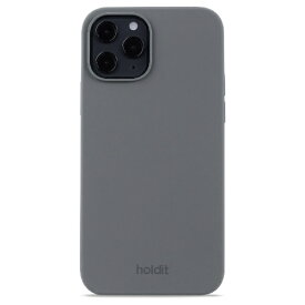 HOLDIT｜ホールディット iPhone 12 / 12 Pro ソフトタッチシリコンケース スペースグレイ 15767