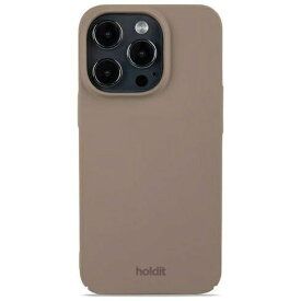 HOLDIT｜ホールディット iPhone 14 Pro ストラップホール付きハードケース モカブラウン 15847
