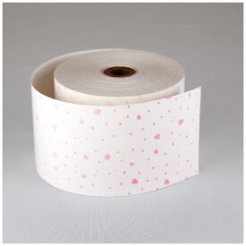 小林｜KOBAYASHI ファンシーレジ用紙 80mm幅 桜 ピンク 3巻入り