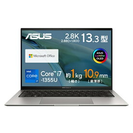 ASUS｜エイスース ノートパソコン Zenbook S 13 OLED バサルトグレー UX5304VA-NQI7WS [13.3型 /Windows11 Home /intel Core i7 /メモリ：16GB /SSD：512GB /Office HomeandBusiness /2023年4月モデル]
