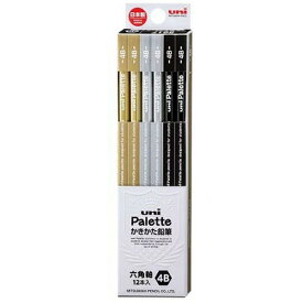 三菱鉛筆｜MITSUBISHI PENCIL uni Palette(ユニパレット) かきかた鉛筆 ブラック K56174B [4B /12本（1ダース）]