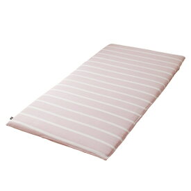 小栗｜OGURI 【敷ふとんカバー】Hyppiness　綿100％洗いざらし　シングルロングサイズ　ボーダー柄　（105×215cm） ピンク HP33032-16