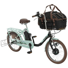 【エントリーで最大全額ポイント還元｜7/18迄】 丸石サイクル｜Maruishi Cycle 電動アシスト自転車 ペットポーターアシスト pet porter グレイッシュミント×ブラック ASPET203Z [20インチ /3段変速]2023年モデル【キャンセル・返品不可】 【代金引換配送不可】