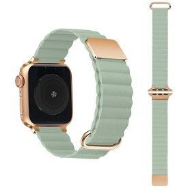 GAACAL｜ガーカル APPLE WATCH 1-11/SE1-3 38/40/41/42(10-11)MM マグネット式PUレザーバンド GAACAL グリーン GAACAL（ガーガル） グリーン W00186GRA
