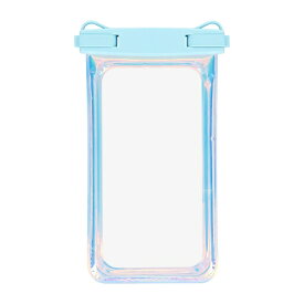 OWLTECH｜オウルテック 完全防塵・防水IP68 オーロラカラー 防水ケース オーロラブルー OWL-WPCSP18S-AU