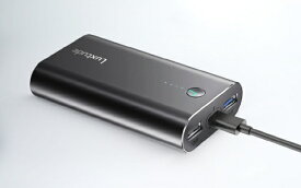 Luxtude モバイルバッテリー 10000mAh 付属ケーブル:Type-C to C ブラック PR10000-B [USB Power Delivery対応 /3ポート]