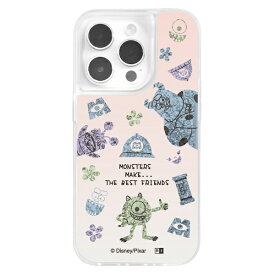 イングレム｜Ingrem iPhone 14 Pro / 『ディズニー・ピクサーキャラクター』/ラメ グリッターケース / モンスターズ・インク_フレンズ IJ-DP37LG1S/MI10