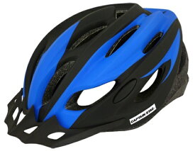 CAPTAIN STAG｜キャプテンスタッグ 子ども大人兼用自転車ヘルメット Ventoソフトシェル自転車ヘルメット バイザー付き(頭囲56〜60cm/マットブルー) Y-6521【返品不可】