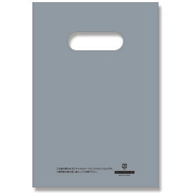シモジマ｜SHIMOJIMA HEIKO　手抜きポリ袋　LDカラーポリ　シルバー　表記入り　17−25（B6用） 006640012