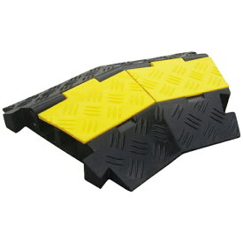 日本緑十字｜JAPAN GREEN CROSS 緑十字　ケーブルプロテクター　2系統タイプ／コーナー用　ケーブルガード2C（R）　400×250×45mm 286204