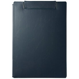キングジム｜KING JIM クリップボード(カバー付) [A4/ヨコ型] レザフェスU ネイビー 1932LU-NV