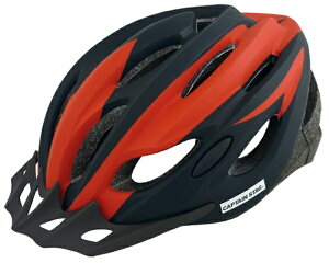 CAPTAIN STAG|キャプテンスタッグ 子ども大人兼用自転車ヘルメット Ventoソフトシェル自転車ヘルメット バイザー付き(頭囲56〜60cm/マットレッド) Y-6522【返品不可】