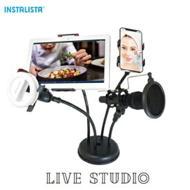 ビューティーネイラー｜BEAUTY NAILER ライブ配信用スタンド　ライブスタジオ ブラック INS-006