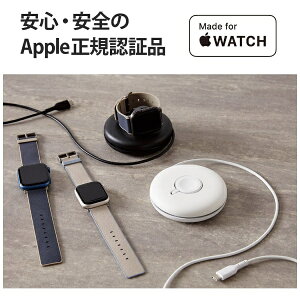 ELECOM�b�G���R�� Apple Watch ( �A�b�v���E�H�b�` ) �[�d�� USB-C �P�[�u�� 1.2m ����^�C�v �����[�d �y AppleWatch Ultra 2 / SE ��2���� / Series 10 / 9 / 8 / 7 ���Ή� �z �z���C�g �z���C�g MPA-AWSTCQWH