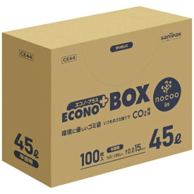 日本サニパック｜SANIPAK サニパック　エコノプラスBOXノクー45L100枚0．015mm CE44