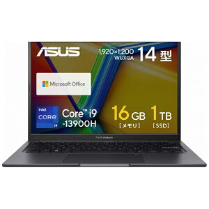 ASUSbGCX[X m[gp\R Vivobook 14X CfB[ubN K3405VA-LY113WS [14.0^ /Windows11 Home /intel Core i9 /F16GB /SSDF1TB /Office Home and Business /2023N5f]