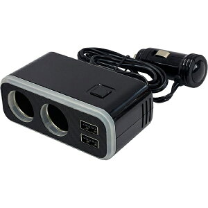 �~���bKASHIMURA 2�A�Z�p���[�g�\�P�b�g 2USB-4.8A ���C���{�[���C�g�t�� KX-236