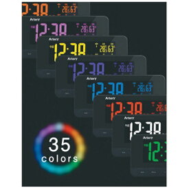 アデッソ｜ADESSO ADESSO　レインボーディスプレイ電波クロック FS-01