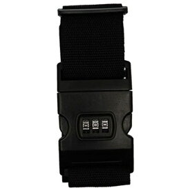 ロジック｜Logic ダイヤルロック付きスーツケースベルト 3ダイヤル ブラック LG-STCS-BLT-BK