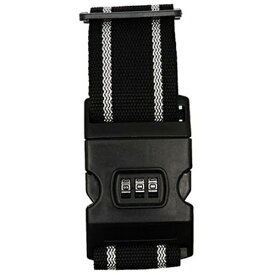 ロジック｜Logic ダイヤルロック付きスーツケースベルト 3ダイヤル ブラック×グレー LG-STCS-BLT-BKGY