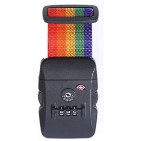 ロジック｜Logic 十字型スーツケースベルト（TSAロック対応）3ダイヤル レインボー LG-STCS-TSABLT-CT-RB