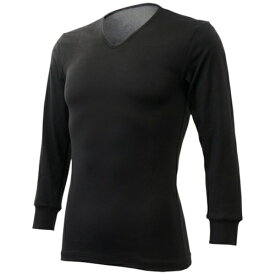 リベルタ｜Liberta リベルタ　サーモワン　Vネック9部丈袖　メンズ／BLK（M） TO-26100011