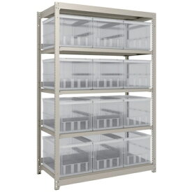 トラスコ中山｜TRUSCO NAKAYAMA TRUSCO　スチールラック　M1．5型　オリコン保管タイプ　H1800XW1160XD595　TSK−О50B透明X12個付 M1.5-6465-50LX12