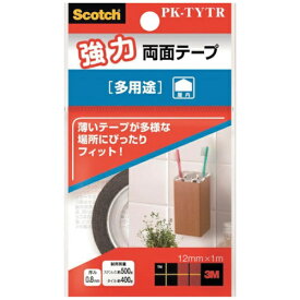 3Mジャパン｜スリーエムジャパン 3M　スコッチ　強力両面テープ　多用途　12mm×1m PK-TYTR