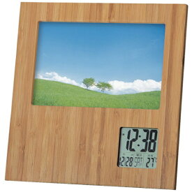 アデッソ｜ADESSO ADESSO　竹のフォトフレームクロック TP-606