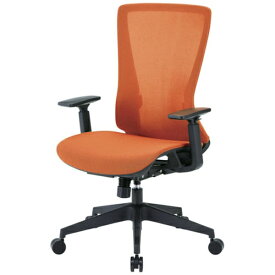 トラスコ中山｜TRUSCO NAKAYAMA TRUSCO　ハイバックメッシュチェア　肘付　オレンジ TMCC-OR