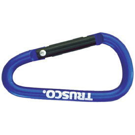 トラスコ中山｜TRUSCO NAKAYAMA TRUSCO　まとめ買い　カラビナ　線径5mmX50mm　D型　ブルー100個 TKN550BLBOX