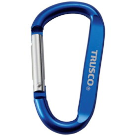 トラスコ中山｜TRUSCO NAKAYAMA TRUSCO　まとめ買い　カラビナ　線径8mmX80mm　D型　ブルー10個 TKN880BL10P