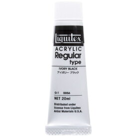 リキテックス｜Liquitex 6号 (20ml) レギュラータイプ アイボリーブラック 15101056