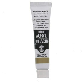 ターナー色彩｜TURNER COLOUR 絵具 11ml アクリルガッシュ メタリックシリーズ ゴールド ライト AG011070