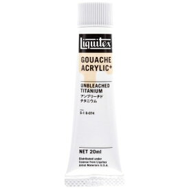 リキテックス｜Liquitex 20ml ガッシュ・アクリリックプラス アンブリーチドチタニウム 15821074