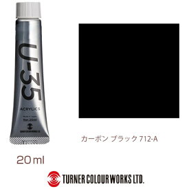 ターナー色彩｜TURNER COLOUR ヘビーボディ 20ml U-35 アクリリックス カーボンブラック UA020712