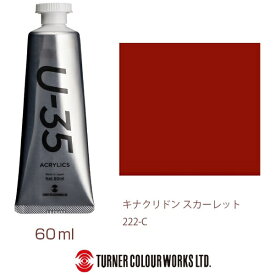 ターナー色彩｜TURNER COLOUR ヘビーボディ 60ml U-35 アクリリックス キナクリドンスカーレット UA060222