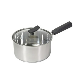 パール金属｜PEARL METAL チーノ ステンレス製3層底 ガラス蓋付片手鍋18cm　IH対応 HB-6572 [IH対応]