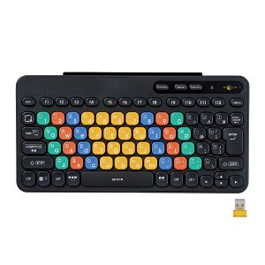 ELECOMbGR L[{[h KEY PALETTO(Chrome/Windows11Ή) ubN TK-FS10DMKBK [CX /USB]