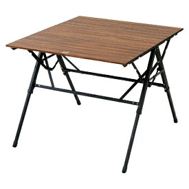 オガワ｜ogawa 3 High&Low Table III(幅81x奥行70x高さ33.5/49/57.5cm) ダークブラウン×ブラック 1994 [ロースタイル /1〜2人向け /アルミ製 /単品]