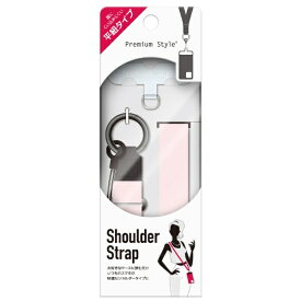 PGA｜ピージーエー ストラップホルダー付 ショルダーストラップ 平紐タイプ Premium Style ピンク PG-SDSTF05PK