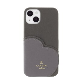 ランバン｜LANVIN Lanvin en Bleu - Slim Wrap Heart Pocket for iPhone 14 [ Black ] LANVIN en Bleu ランバン　オン　ブルー